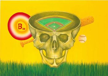 Vitaminic head baseball opera di Soggiu Mauro New York 2006